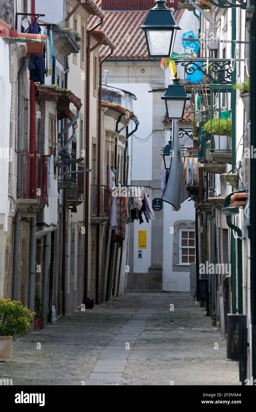 Viana do Castelo ist eine Stadt in der Region Minho, und ein Hafen mit historischen Gebäuden. Stockfoto