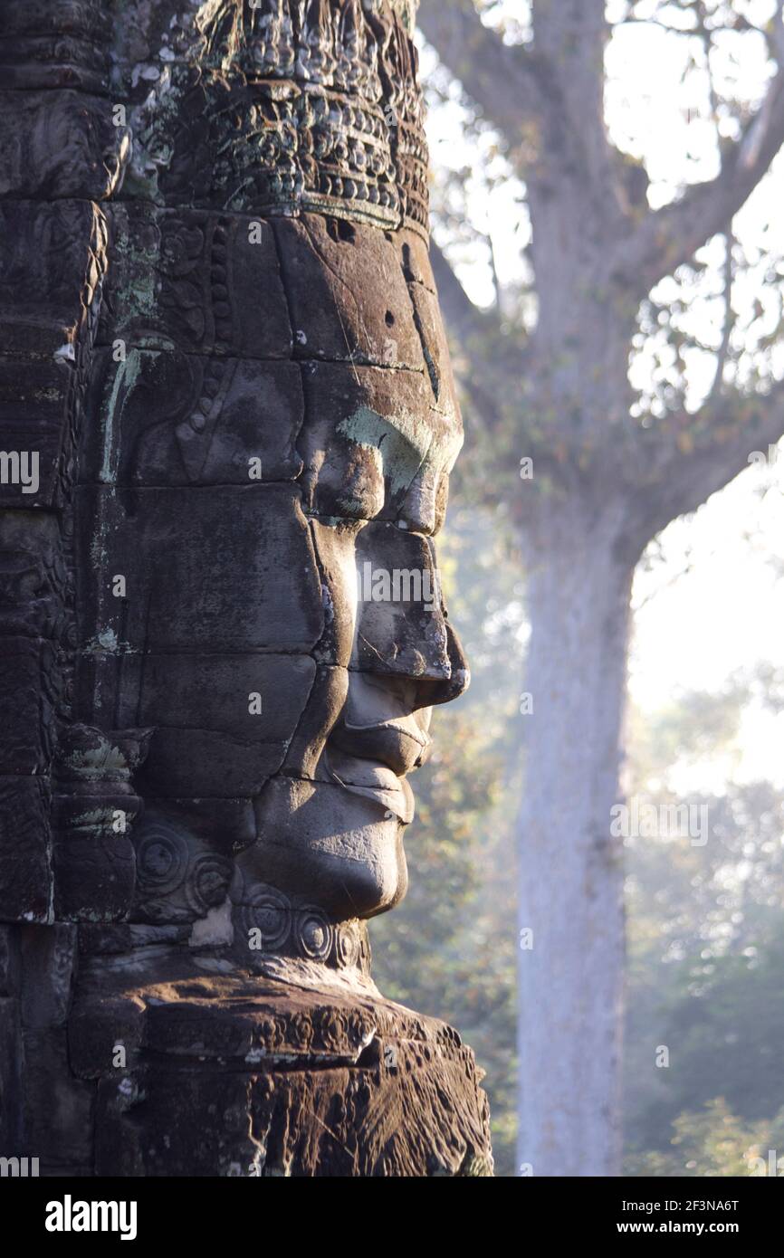 Angkor Thom war die letzte und dauerhafteste Hauptstadt des Khmer-Reiches. Es wurde im späten zwölften Jahrhundert von König Jayavarman VII.. It Stockfoto