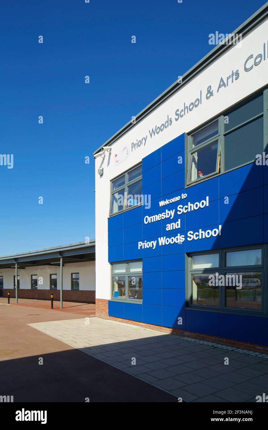 Ormesby Priory Woods School, Middlesbrough. Stockfoto