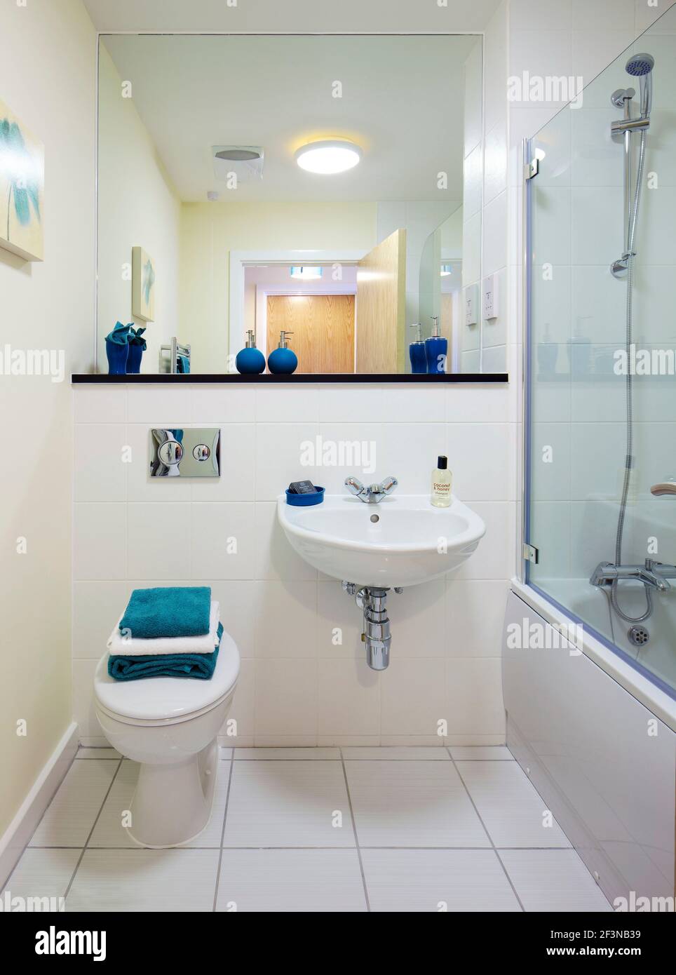 Nokoto Court, Stockmoor Village Local Centre Bridgwater. Neuentwicklung von Wohnhäusern und Einzelhandelsflächen im Stockmoor Village in Bridgwater Stockfoto