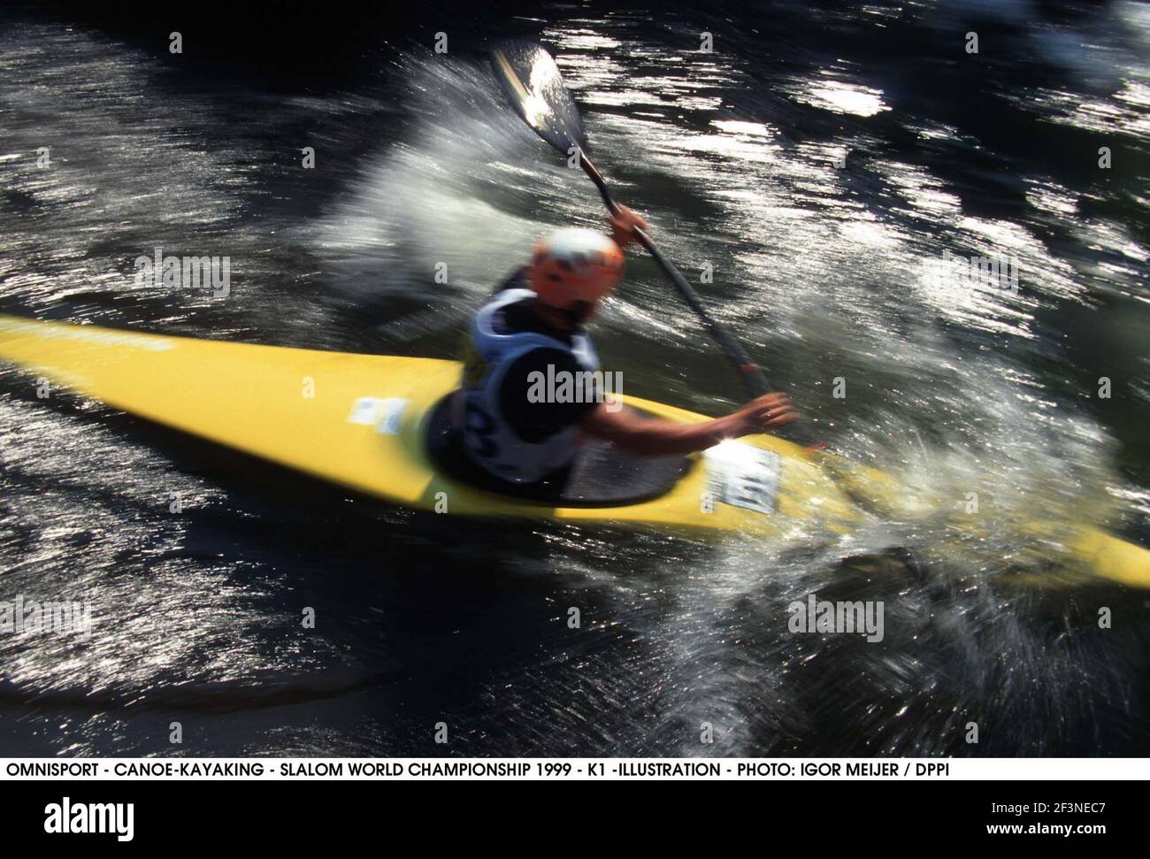 KANU-KAYAK - SLALOM WELTMEISTERSCHAFT 1999 - K1 -ILLUSTRATION - FOTO: IGOR MEIJER / DPPI Stockfoto