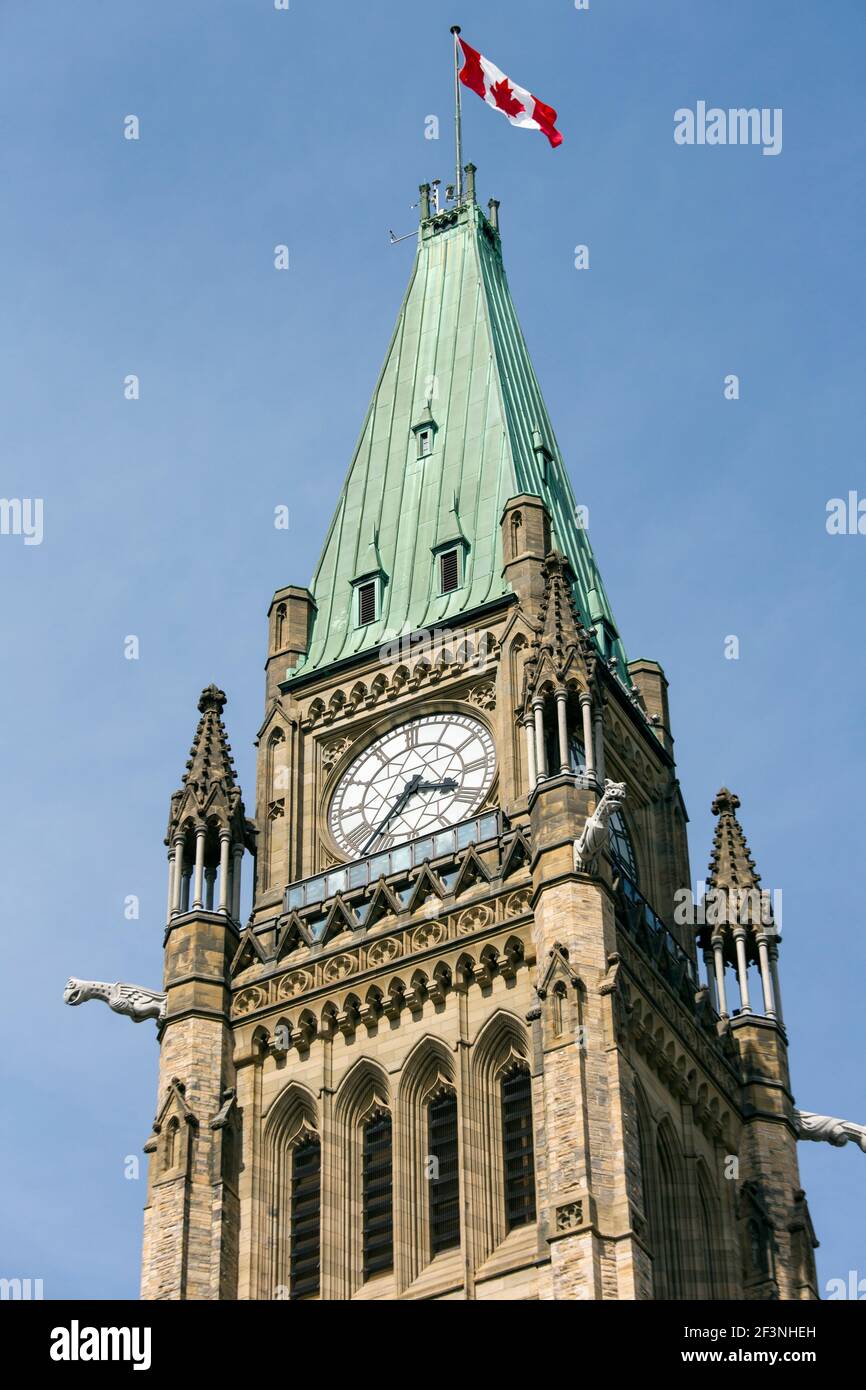 Kanada, Ontario, Ottawa, Friedensturm, auch bekannt als der Turm des Sieges und des Friedens Stockfoto