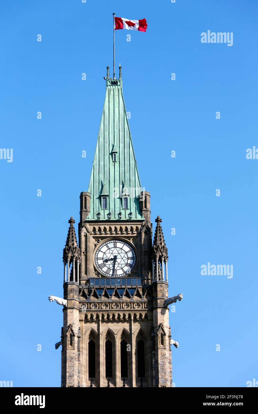 Kanada, Ontario, Ottawa, Friedensturm, auch bekannt als der Turm des Sieges und des Friedens Stockfoto