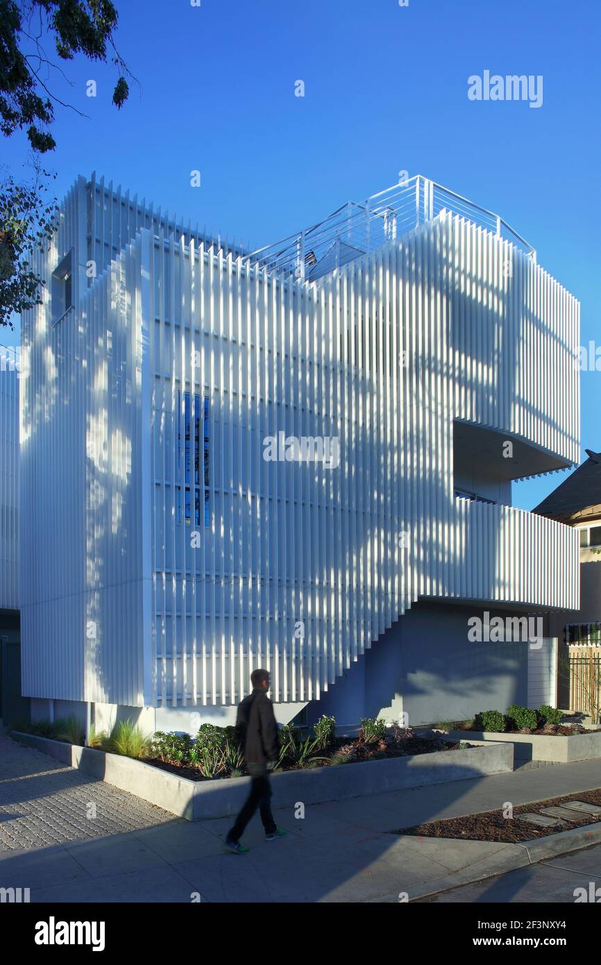 Single Family Home Entwicklung in Silver Lake, CA von heyday Partnerschaft Stockfoto