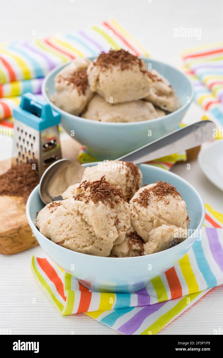 Hausgemachtes Eis Stockfoto