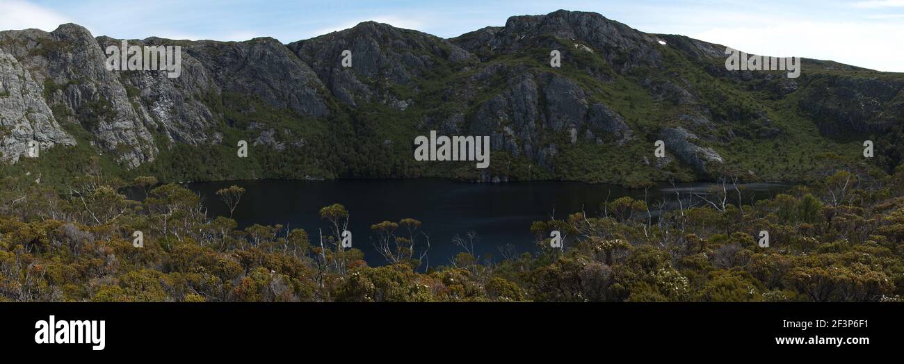 Crater Lake im Cradle Mountain National Park in Tasmanien Stockfoto