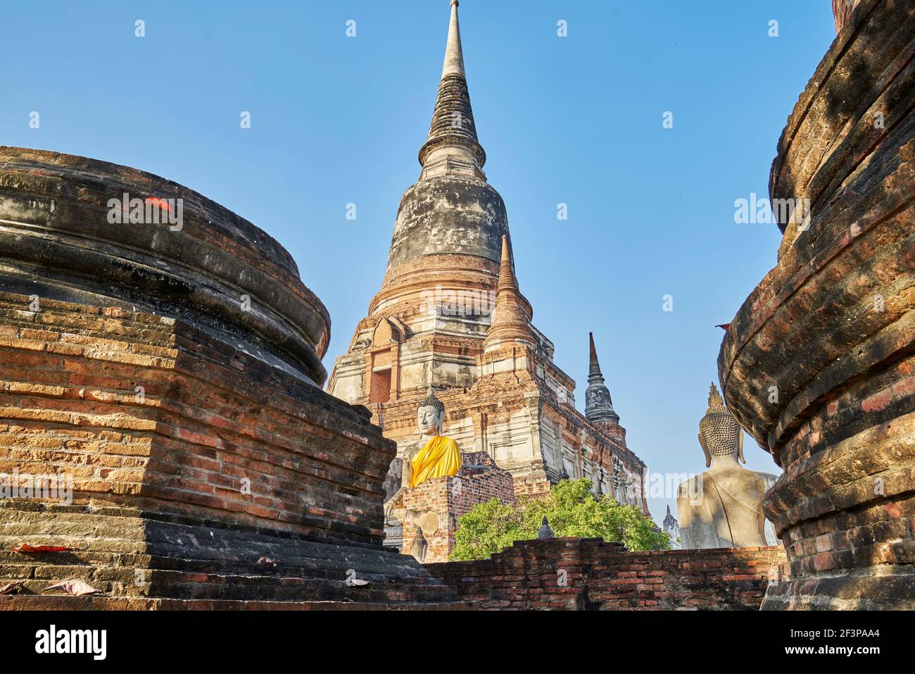 Wat Yai Chai Mongkok in Ayutthaya, Thailand Stockfoto