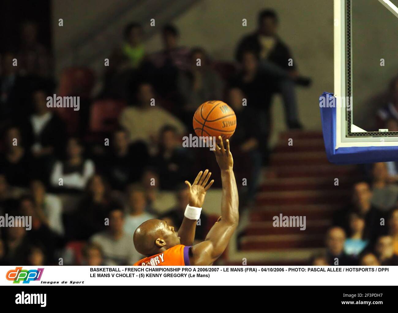 BASKETBALL - FRANZÖSISCHE MEISTERSCHAFT PRO A 2006/2007 - LE MANS (FRA) - 04/10/2006 - FOTO: PASCAL ALLEE / HOTSPORTS / DPPI LE MANS V CHOLET - (5) KENNY GREGORY (LE MANS) Stockfoto