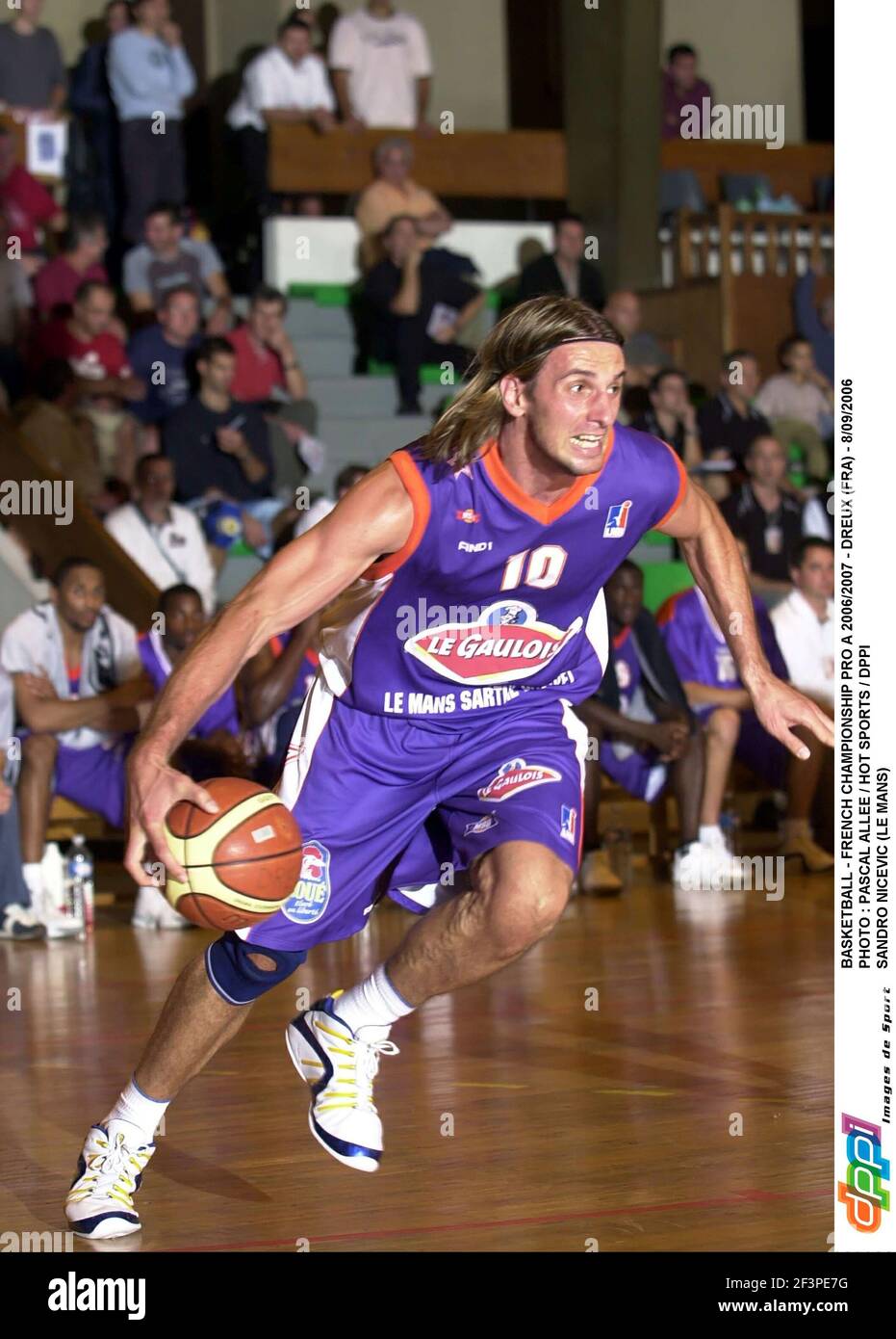 BASKETBALL - FRANZÖSISCHE MEISTERSCHAFT PRO A 2006/2007 - DREUX (FRA) - 8/09/2006 FOTO : PASCAL ALLEE / HOT SPORTS / DPPI SANDRO NICEVIC (LE MANS) 10 SANDRO NICEVIC LE MANS 2006/2007 FOTO PASCAL ALLEE/HOT SPORTS © 2006 Stockfoto