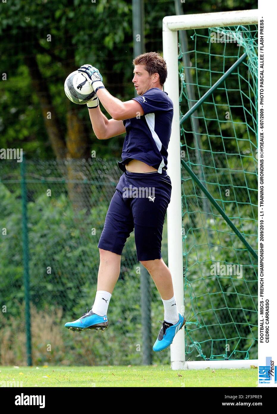 FUSSBALL - MISCS - FRANZÖSISCHE MEISTERSCHAFT 2009/2010 - L1 - TRAINING GIRONDINS BORDEAUX - 6/07/2009 - FOTO PASCAL ALLEE / FLASH-TASTE - CEDRIC CARRASSO Stockfoto