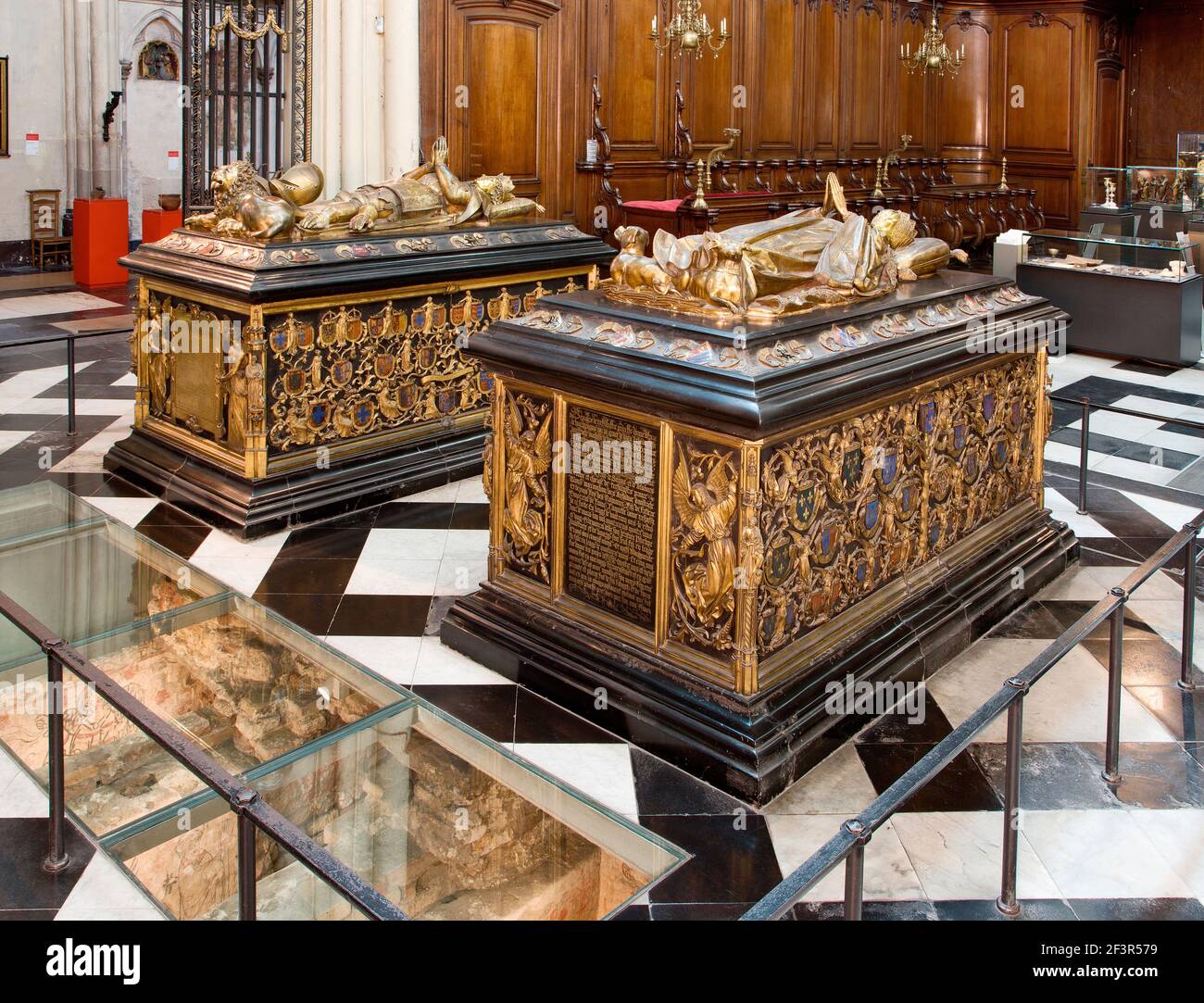 Gräber von Karl dem Kühnen, Herzog von Burgund, und seiner Tochter, der