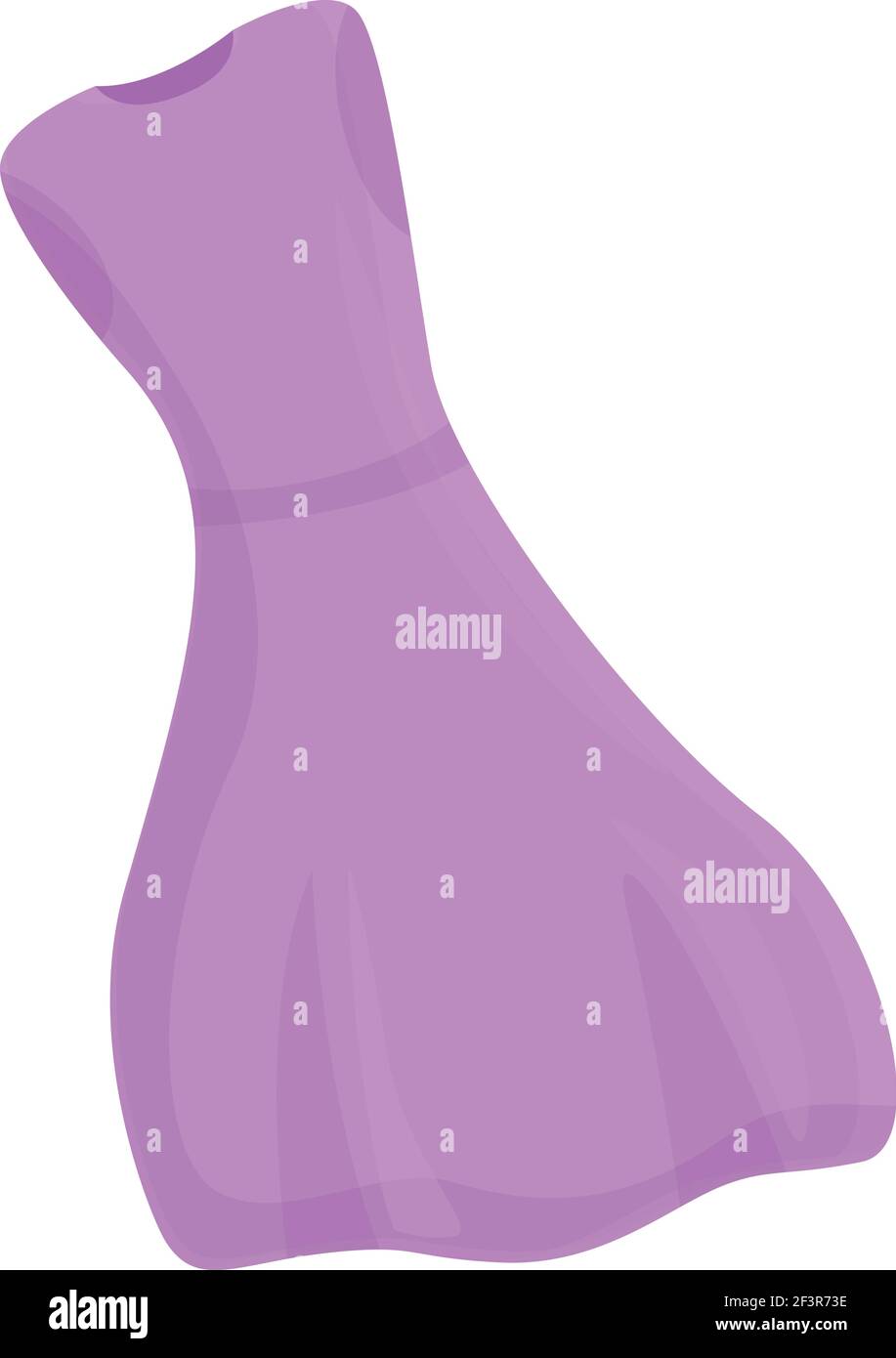 Symbol für Kleiderspende. Cartoon von Kleid Spende Vektor-Symbol für Web-Design isoliert auf weißem Hintergrund Stock Vektor