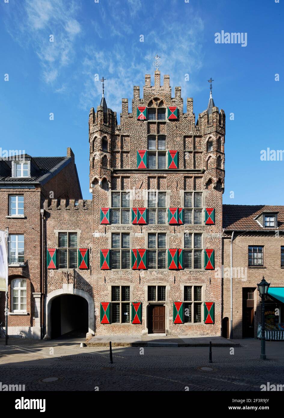 Fassade, Goch, Haus zu den f¸nf Ringen Stockfoto