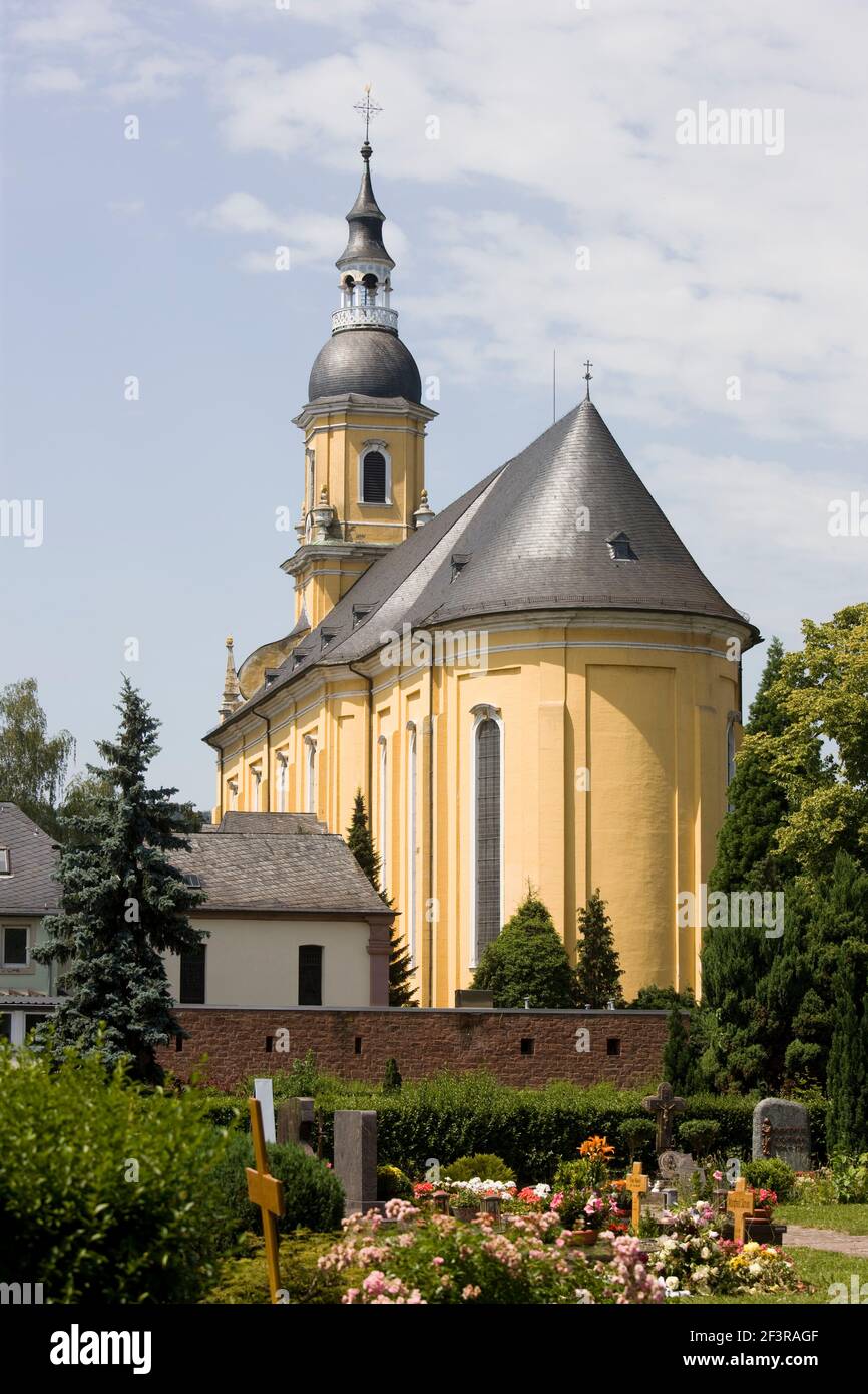 Blick von S¸dosten, Trier, St. Paulin Stockfoto