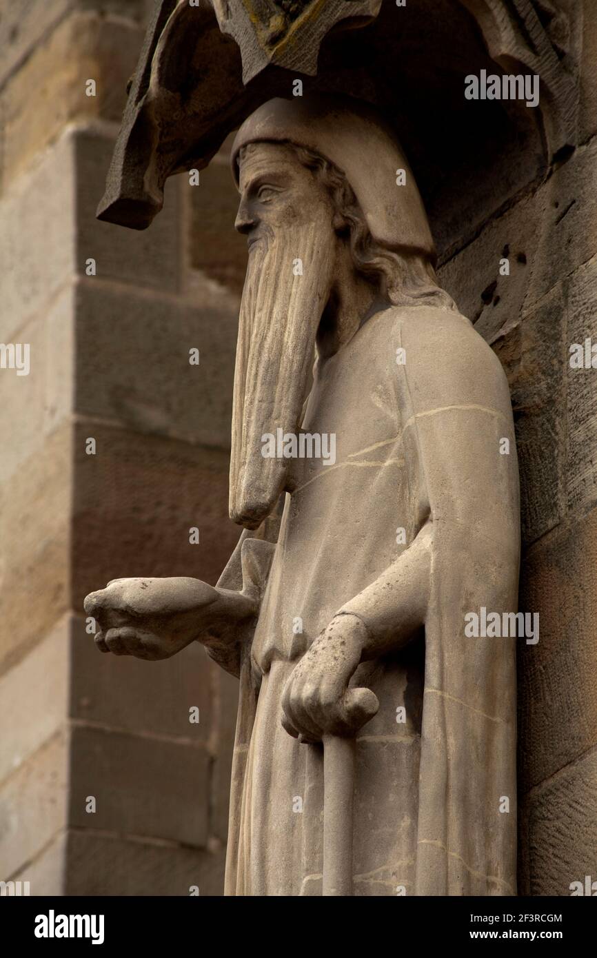 Portal, Heiligenfigur, Trier, Liebfrauenkirche Stockfoto