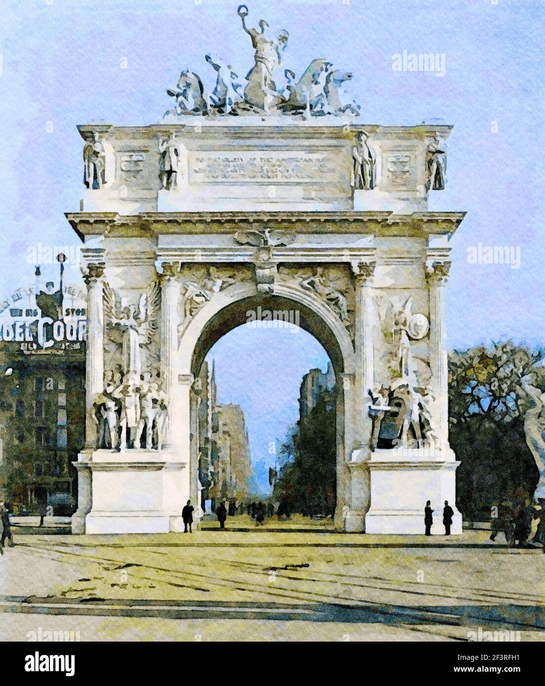 Dewey Arch, New York 1900. Stockfoto