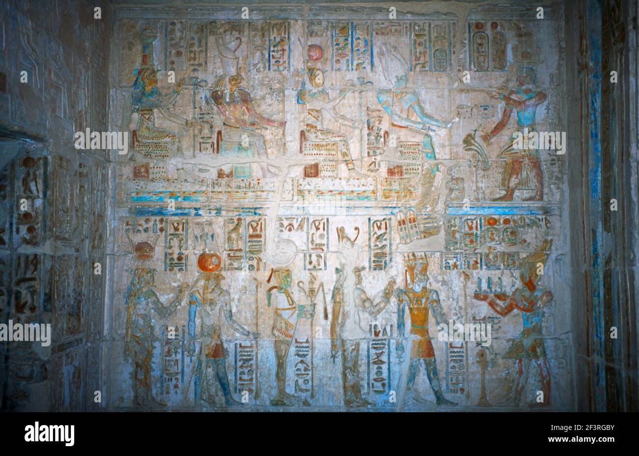 Luxor Ägypten Deir el-Medina Tempel des Ptolemäus IV Stockfoto