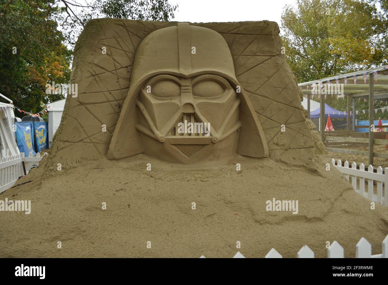 Sandskulpturen in Sandworld Stockfoto