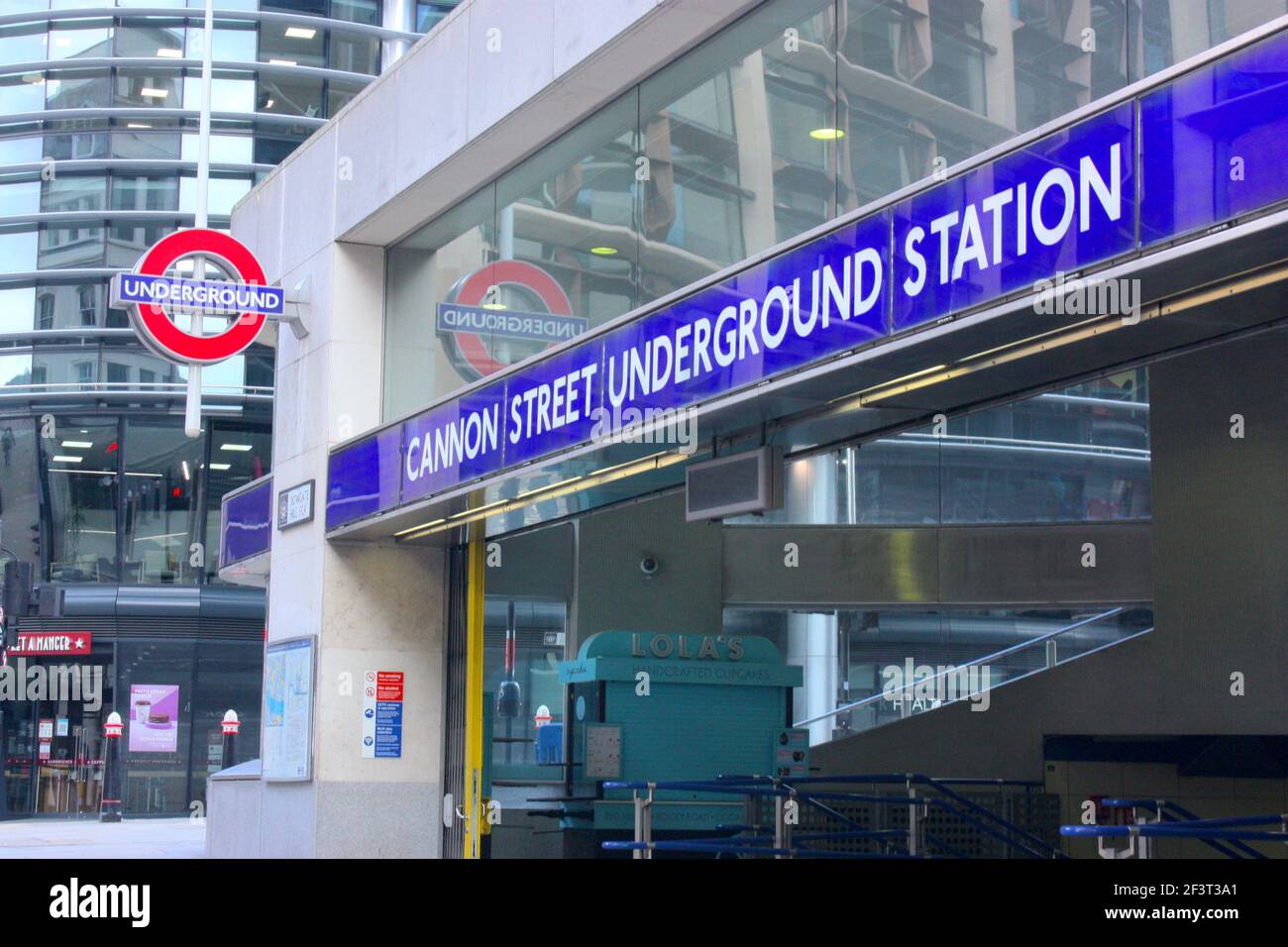 Cannon Street U-Bahn-Station Stockfoto