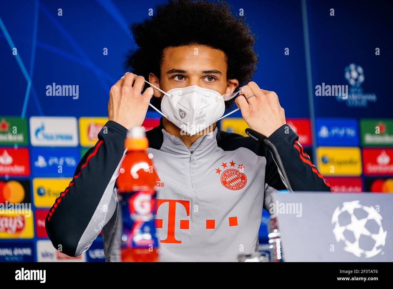 München Deutschland 16,3.2021,Fußball: Trainingsmannschaft FC Bayern München - Leroy Sane NUR REDAKTIONELL! Foto: FC Bayern München über Kolvenbach Stockfoto