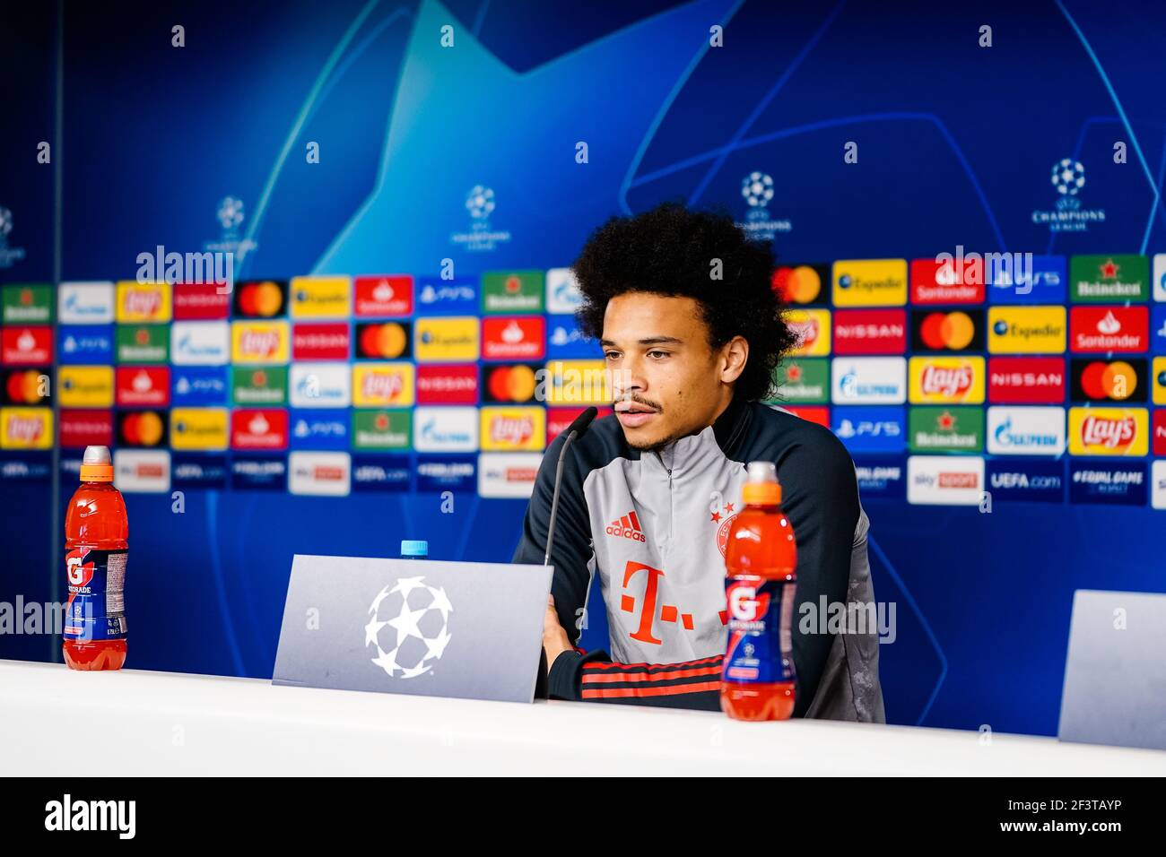 München Deutschland 16,3.2021,Fußball: Trainingsmannschaft FC Bayern München - Leroy Sane NUR REDAKTIONELL! Foto: FC Bayern München über Kolvenbach Stockfoto