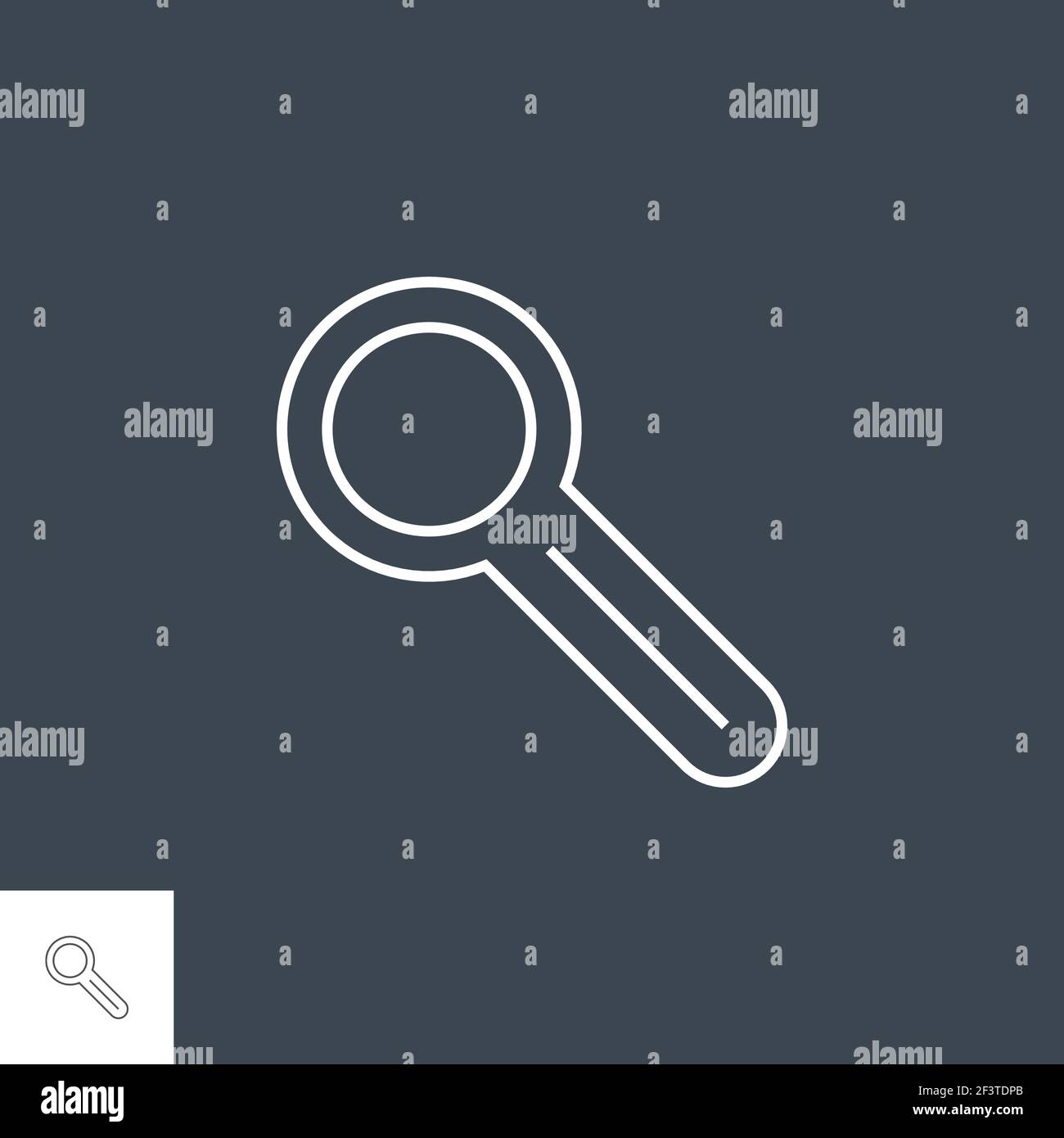Symbol „Linie Der Lupe“ Stock Vektor