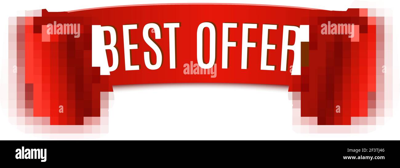 Rotes realistisches Band. Stock Vektor