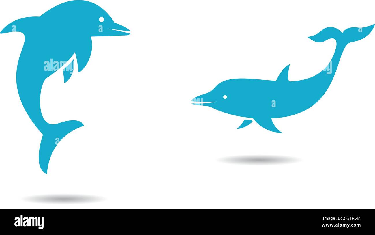 Delphin Logo Vorlage Vektor Symbol Illustration Design Stock Vektor