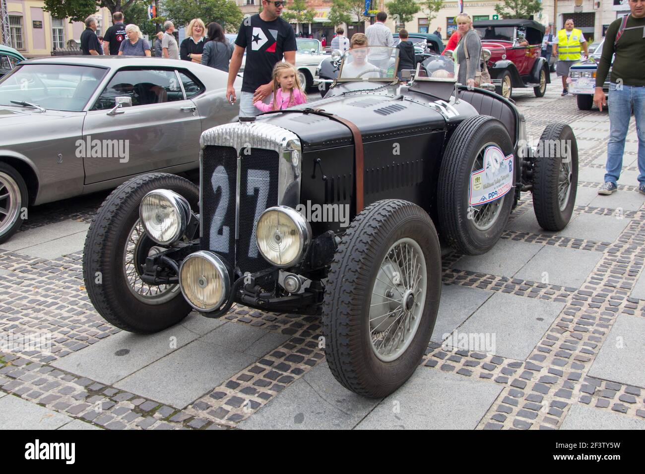 Daimler DB15 Racing auf der Oldtimer Rallye Tatry, Oldtimer treffen sich Stockfoto