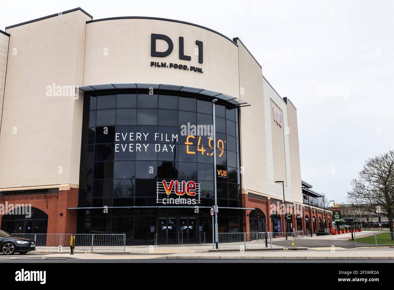 Der DL1 Freizeitkomplex in Darlington, England, Großbritannien Stockfoto