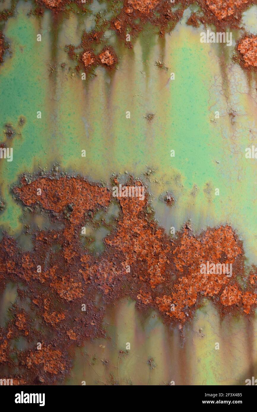 Rost und Farbe Stockfoto