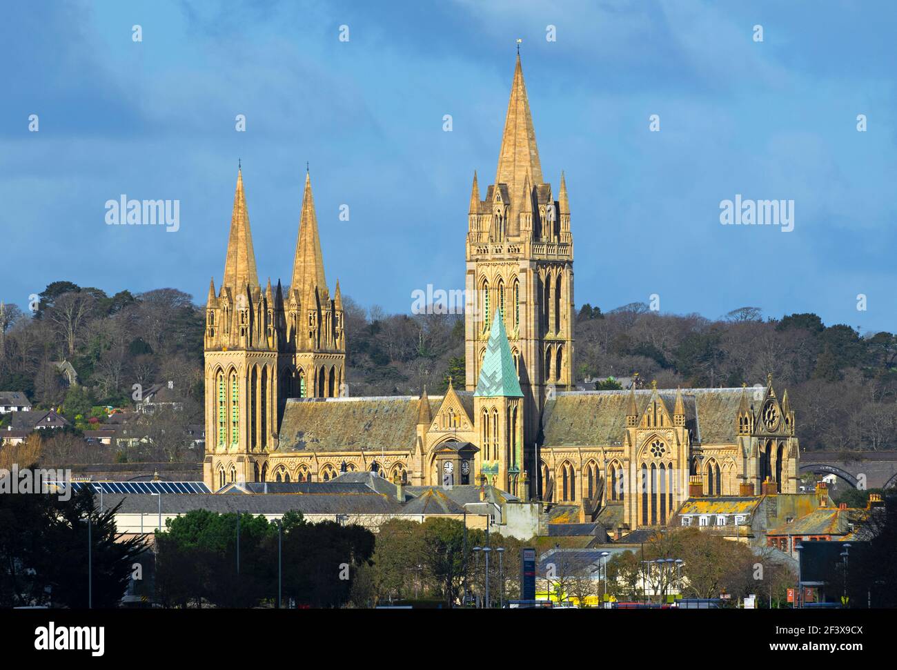 Die Kathedrale in der Stadt truro cornwall england Stockfoto