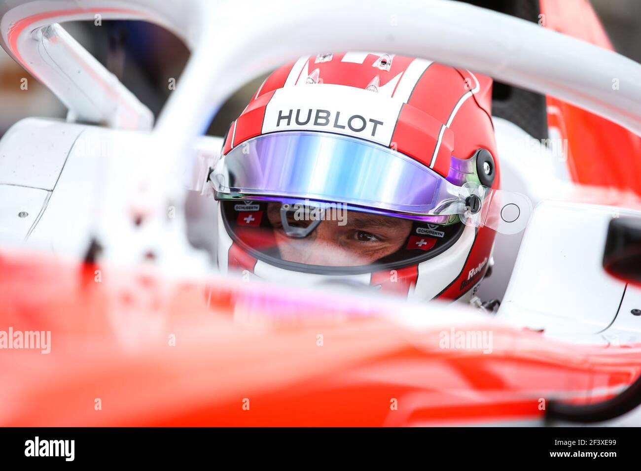 Ralph Boschung, MP Motorsport, Portrait während der FIA Formel 2 Meisterschaft 2018 von Juni 28 bis juli 1, in Spielberg, Österreich - Foto Sebastiaan Rozendaal / DPPI Stockfoto