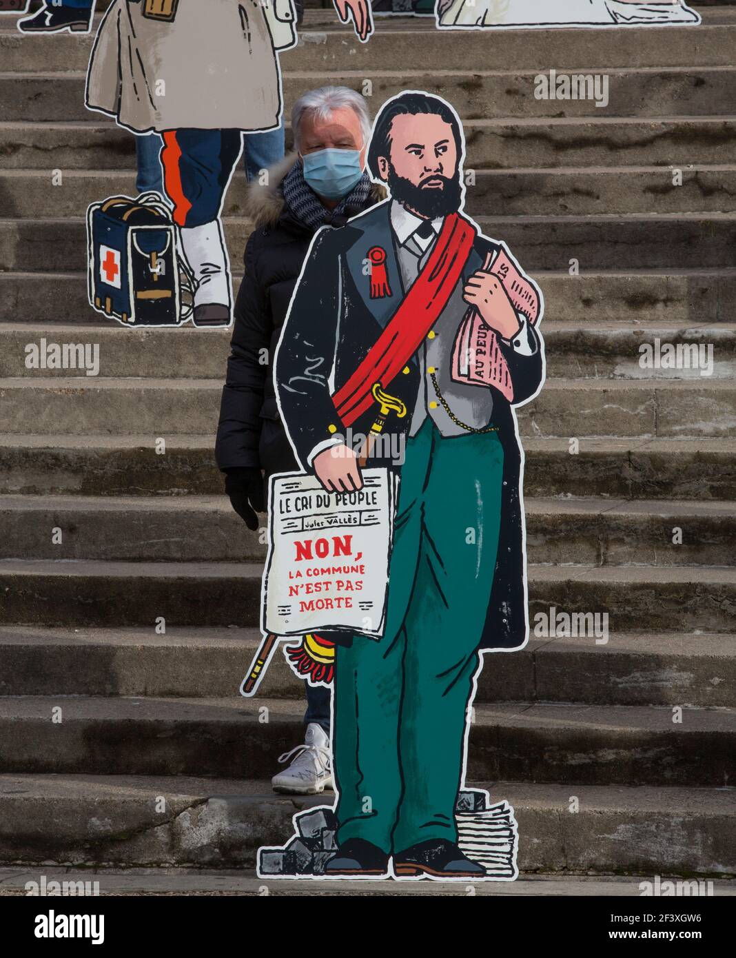 DAS GEDENKEN AN DIE BLUTIGEN WOCHEN DER PARISER KOMMUNE BEGINNT VON 1871 Stockfoto