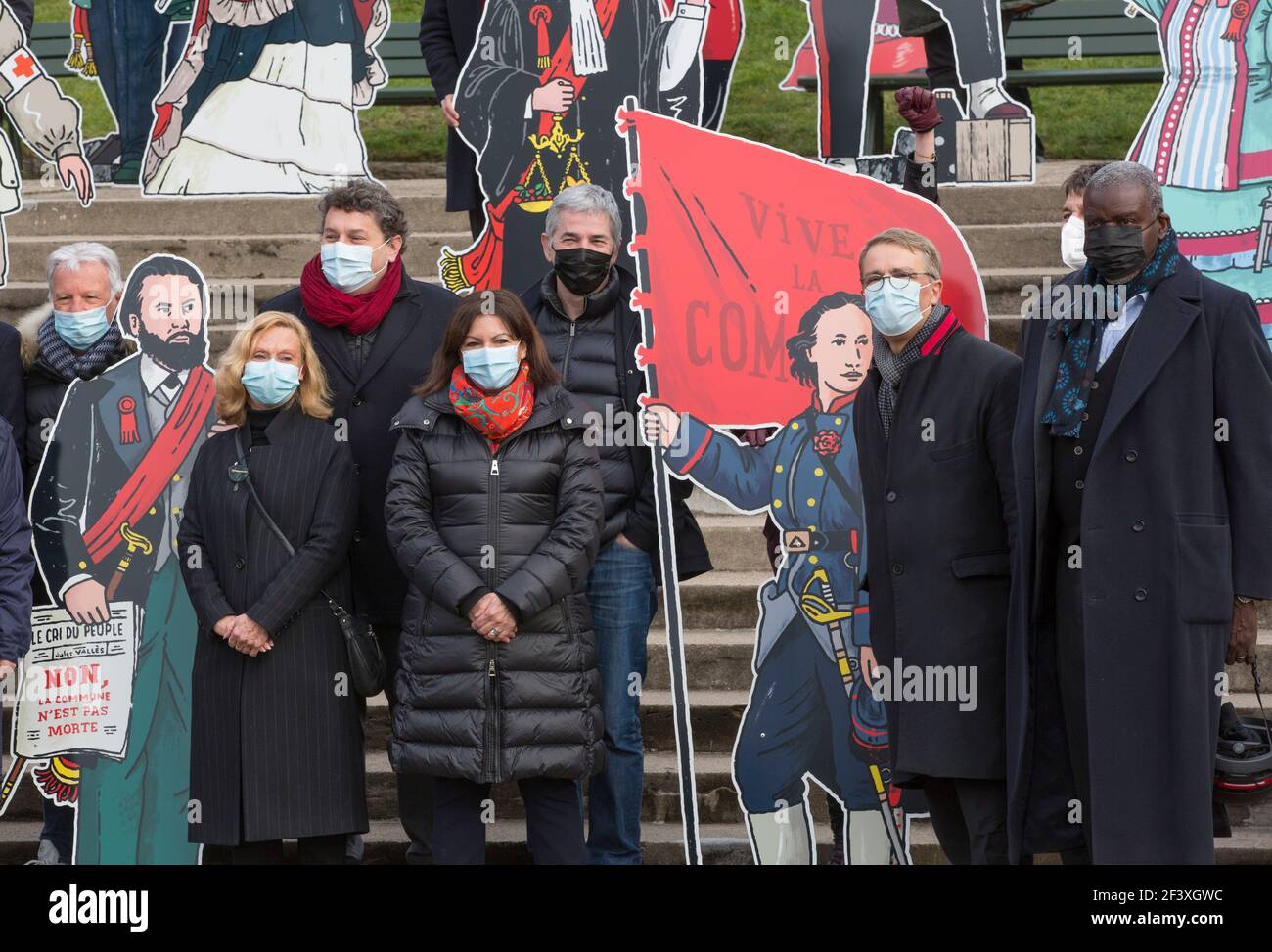 DAS GEDENKEN AN DIE BLUTIGEN WOCHEN DER PARISER KOMMUNE BEGINNT VON 1871 Stockfoto
