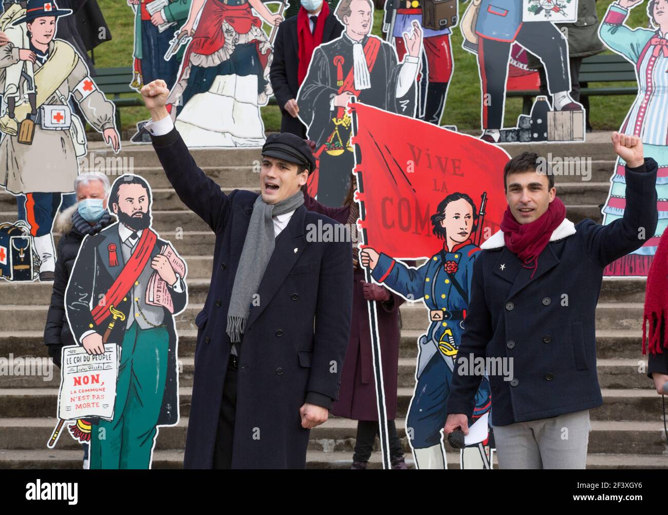 DAS GEDENKEN AN DIE BLUTIGEN WOCHEN DER PARISER KOMMUNE BEGINNT VON 1871 Stockfoto