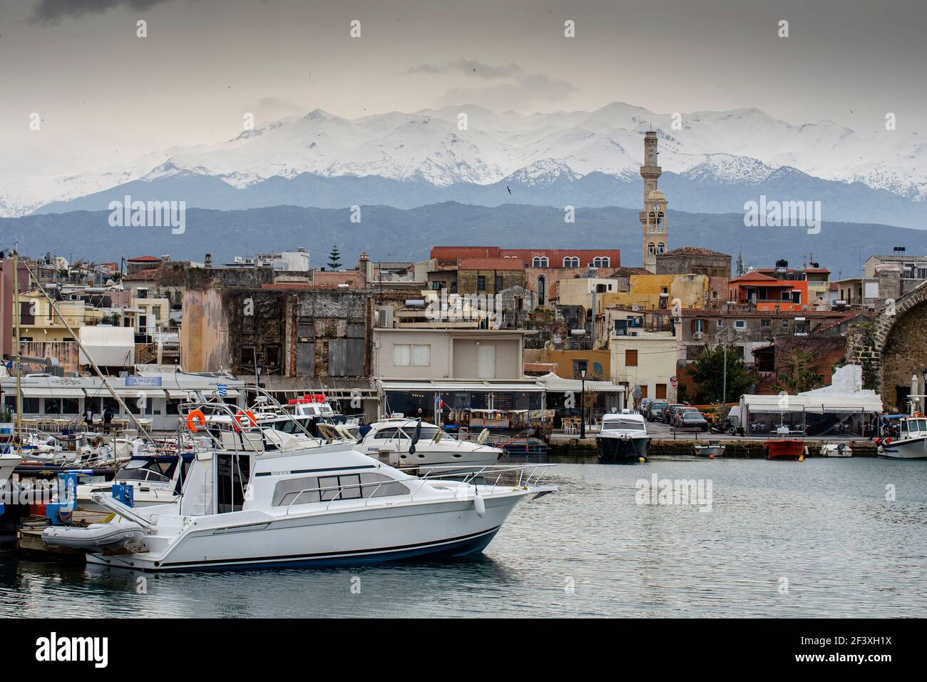 Blick von Kreta, Griechenland Stockfoto