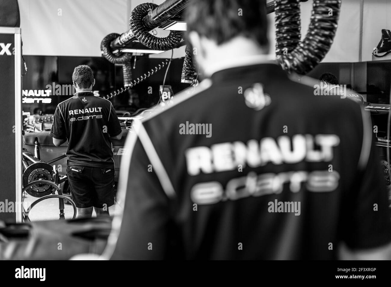 Formel E Team Renault E.DAMS, Mechaniker während der Formel-E-Meisterschaft 2018, in Punta del Este, Uruguay, 15. Bis 17. märz - Foto Clement Luck / DPPI Stockfoto