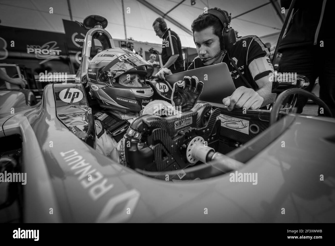 PROST Nicolas (Fra) Formel-E-Team Renault E.DAMS, Portrait während der Formel-E-Meisterschaft 2018, in Berlin, Deutschland, vom 18. Bis 20. Mai - Foto Alexandre Guillaumot / DPPI Stockfoto