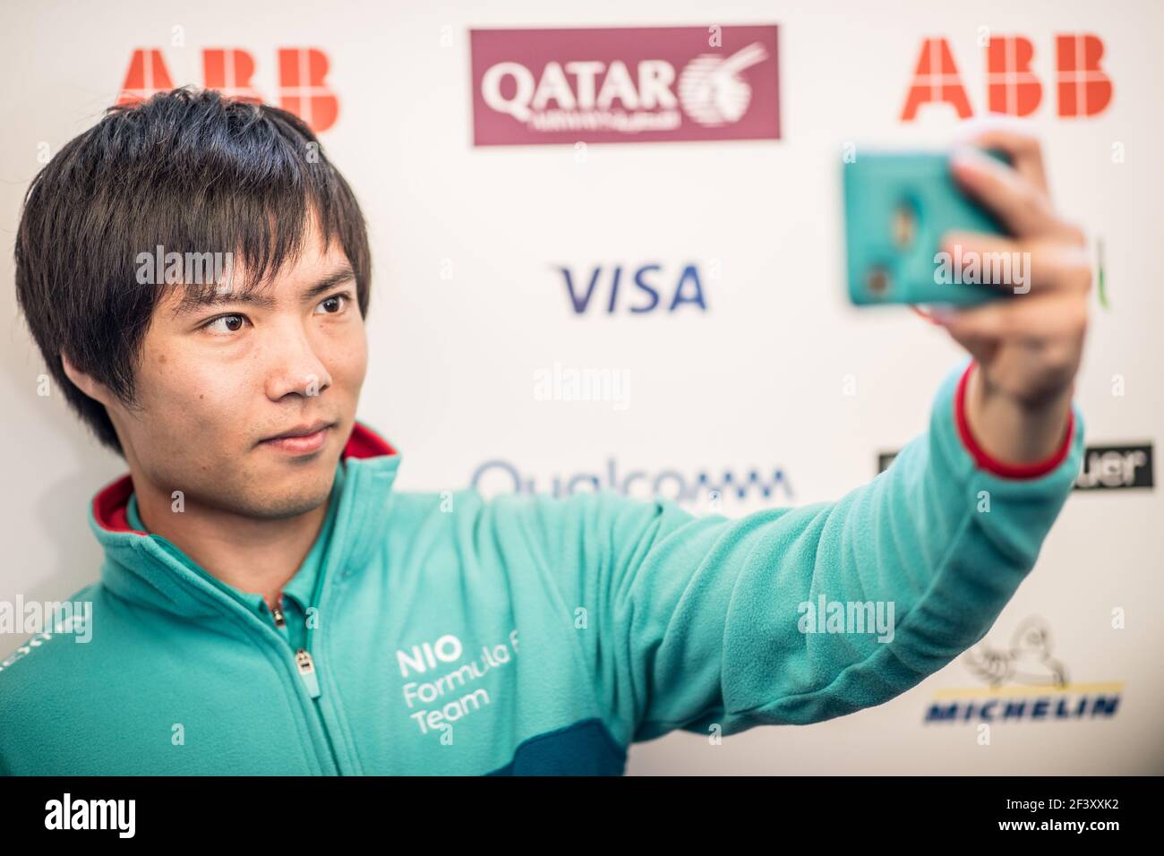 MA Qing Hua (chn, Formel-E-Team NIO, Portrait während der Formel-E-Meisterschaft 2018, Paris, Frankreich vom 27. Bis 29. april - Foto Marc de Mattia / DPPI Stockfoto