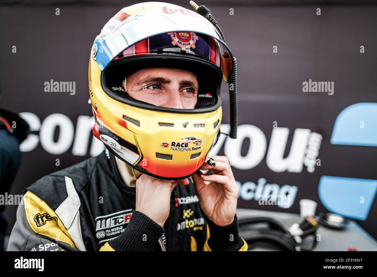 LESSENNES Benjamin (Bel), Boutsen Ginion Racing, Honda Civic TCR, Portrait während des FIA WTCR World Touring Car Cup 2018 auf dem Nürburgring, Nordschleife, Deutschland vom 10. Bis 12. Mai - Foto Florent Gooden / DPPI Stockfoto