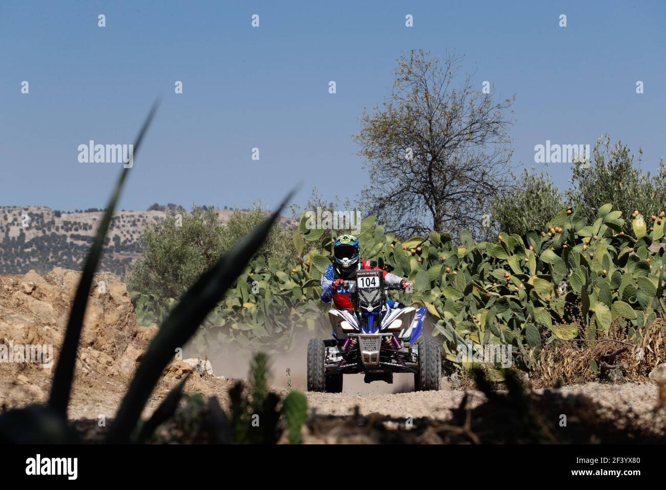 104 MAKSIMOV Aleksandr (RUS), Yamaha Raptor 700, Moto,Quad, Aktion während der Rallye Marokko 2018, Prolog, Fes, oktober 4 - Foto Frederic Le Floc'h / DPPI Stockfoto