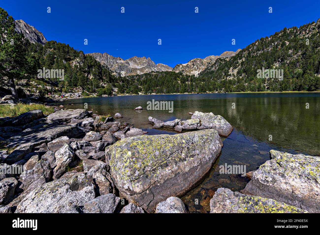 Estany de Ratera, Nationalpark Aigüestortes, Provinz Lerida, Katalonien, Spanien Stockfoto