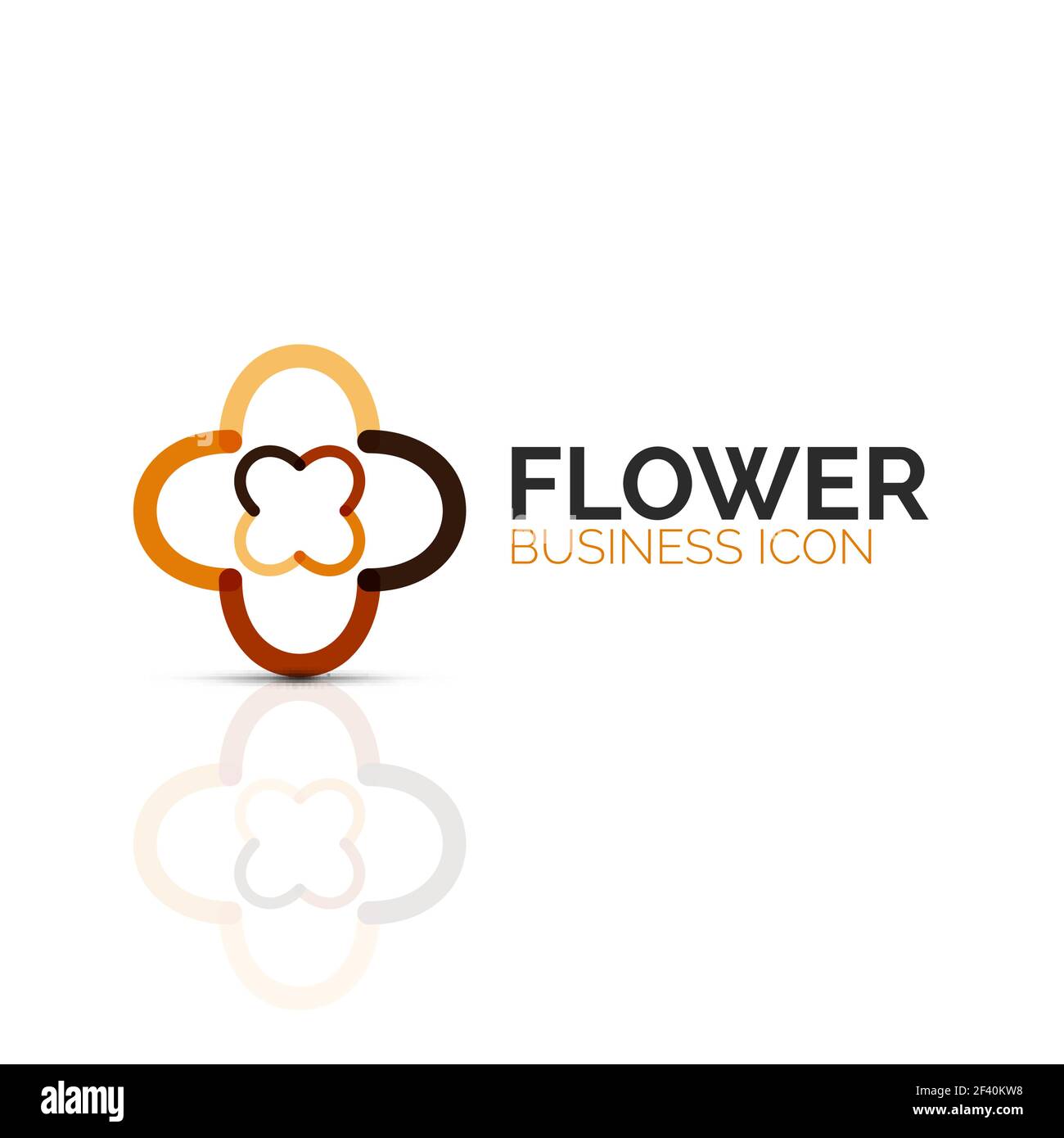 Abstrakte Blume oder Sterne minimalistisch lineare Symbol, dünne Linie geometrische Flachbild Symbol für Business Icon Design, abstrakte oder Emblem. Abstrakte Blume oder Sterne minimalistisch lineare Symbol, dünne Linie geometrische Flachbild Symbol für Business Icon Design, abstrakte oder Emblem. Vector Illustration isoliert auf Weiss mit farbigen Segmente erstellt Stock Vektor