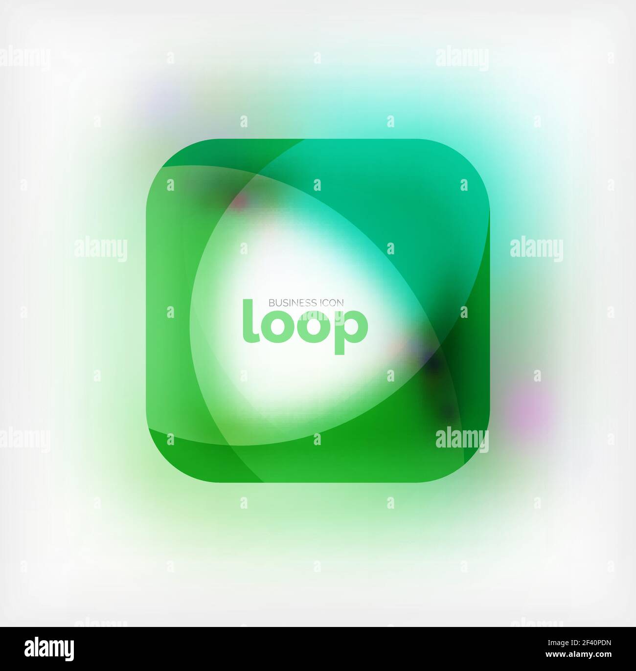 Vektor square Loop business Symbol, geometrische Symbol erstellt von Wellen, mit unscharfen Schatten. Vektor square Loop business Symbol, geometrische Symbol erstellt von Wellen, mit unscharfen Schatten. Isolierte Abbildung Stock Vektor