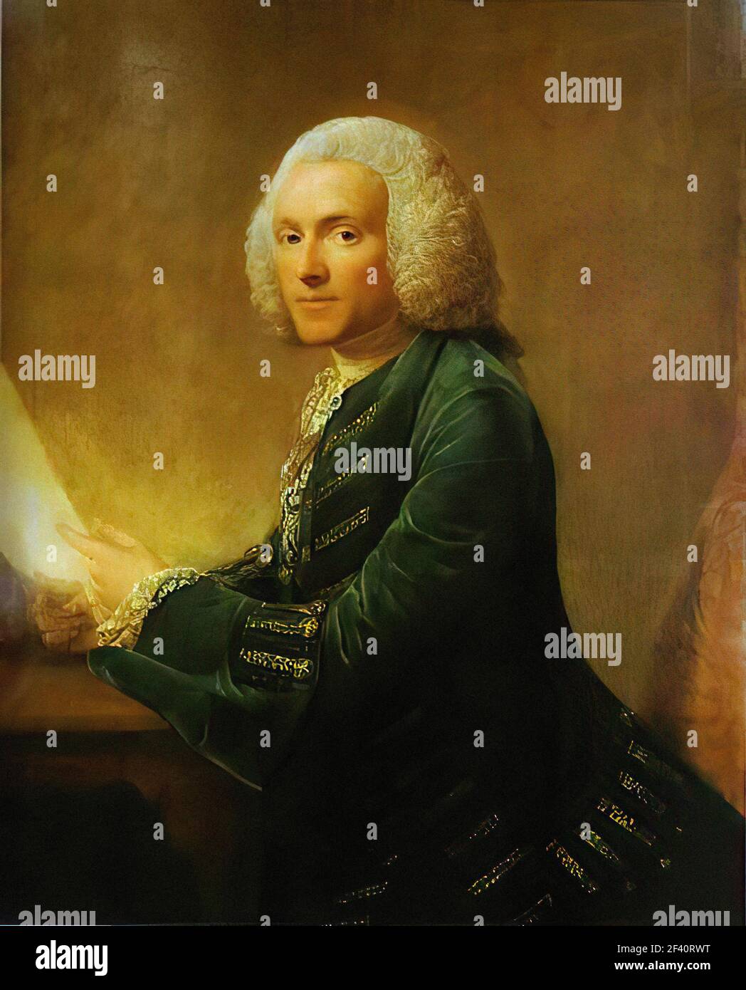 Allan Ramsay - Porträt Dr. William Hunter C 1760 Stockfoto