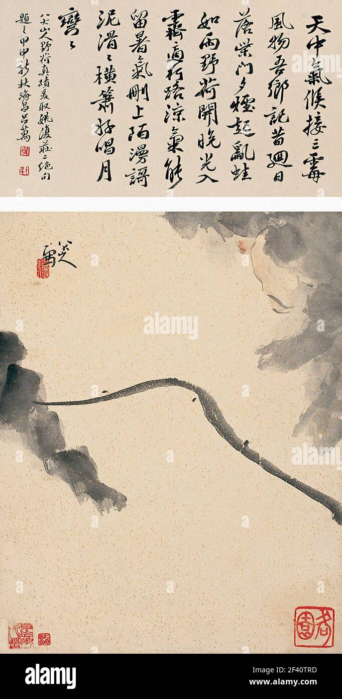 Bada Shanren - Lotus Stockfoto