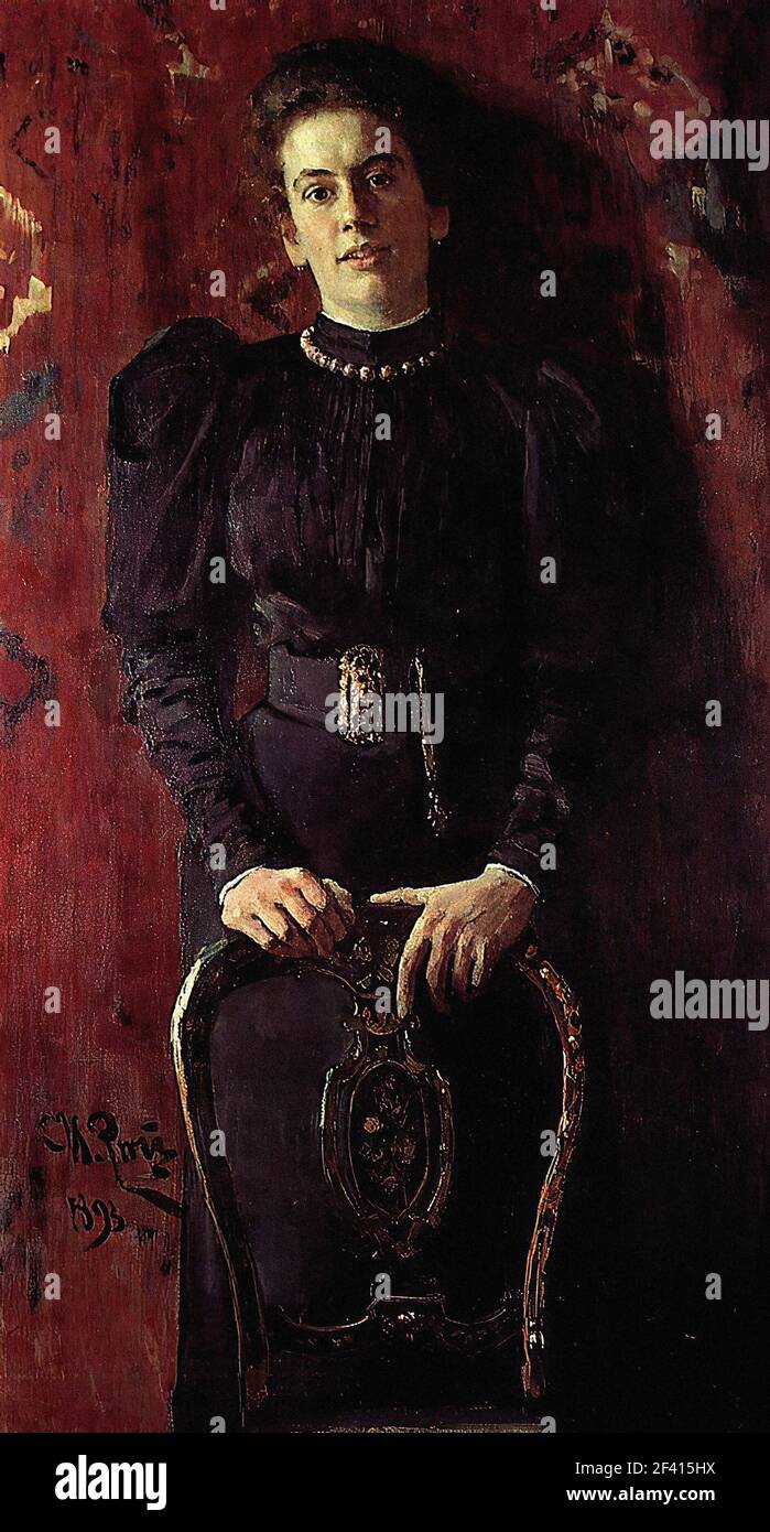 Ilya Repin - Porträt T L Tolstay 1893 Stockfoto