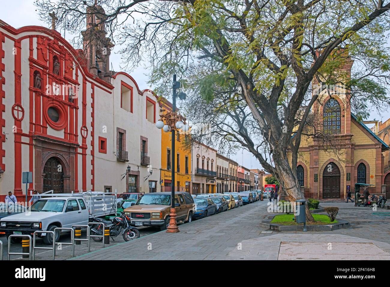 Kirche im kolonialen Stadtzentrum von San Luis Potosi, Zentralmexiko Stockfoto