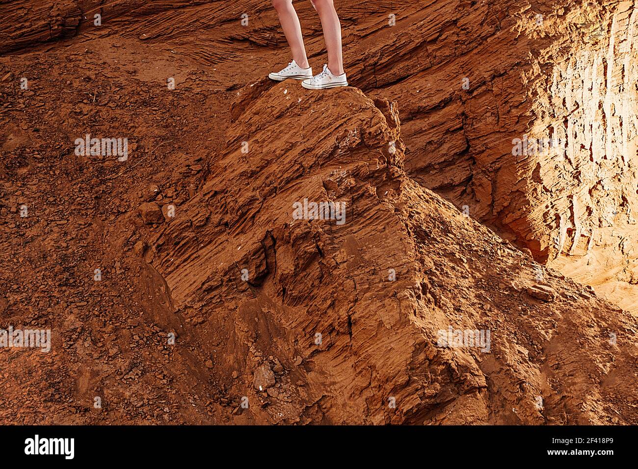 oben auf dem Hügel Stockfoto